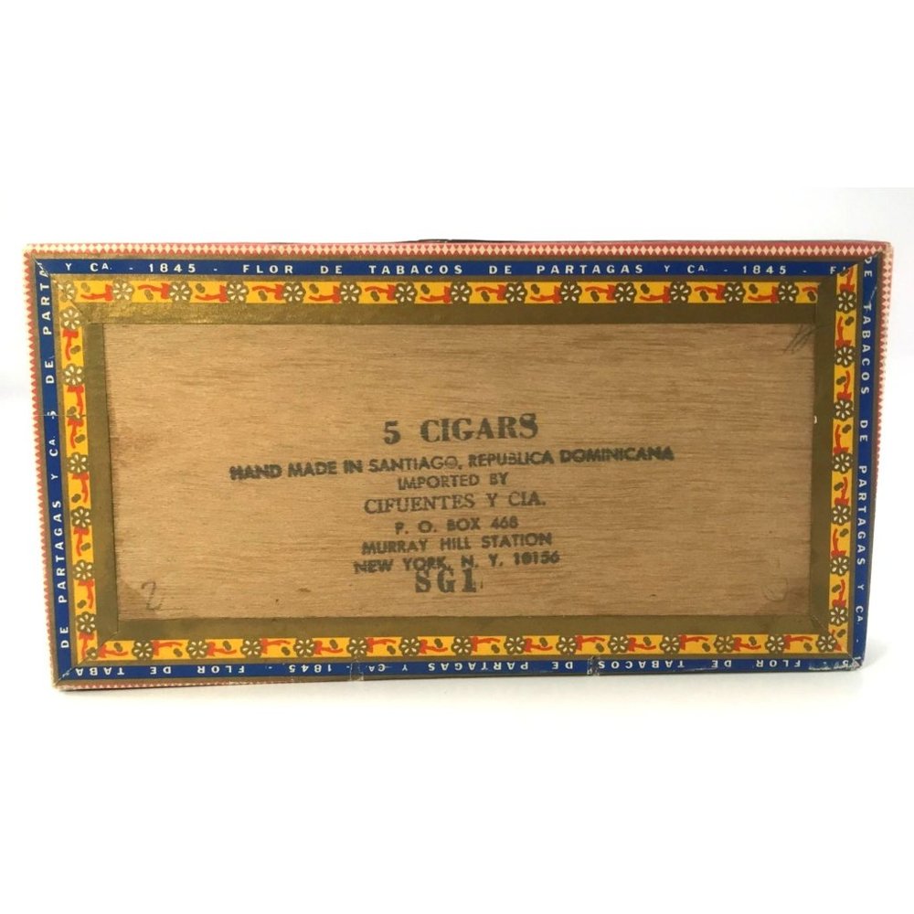Partagas No. 1 Wood Cigar Sampler Box Mini Handmade Cigars Empty Box - Picture 6 of 7